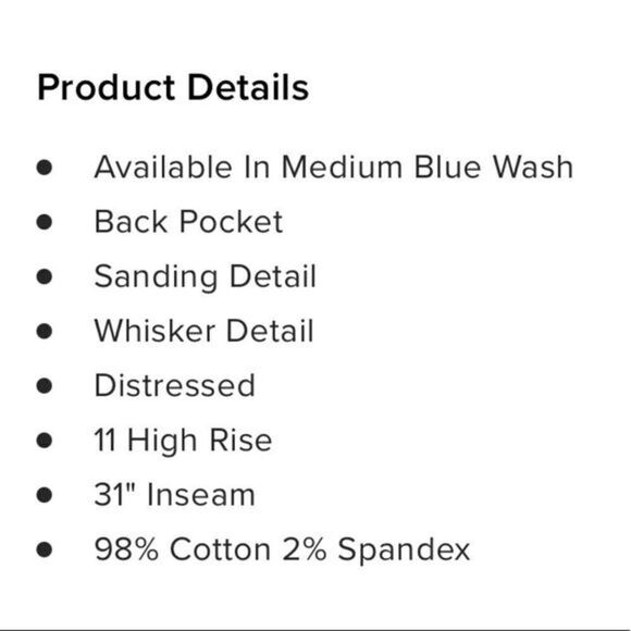 Blessed With My Booty Skinny Jeans - Medium Blue Wash-NWOT - Picture 8 of 8